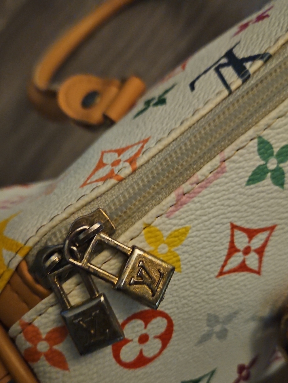 Louis Vuitton Multicolor Monogram White Canvas - Picture 6 of 6